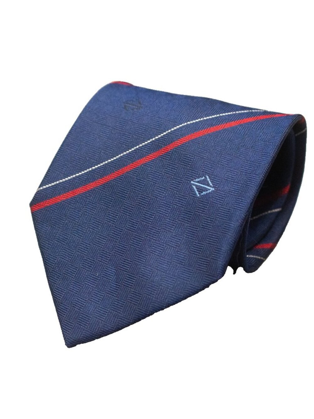 Vintage MSY Tie Made in Japan 100% Silk Striped Satin Blue 3"